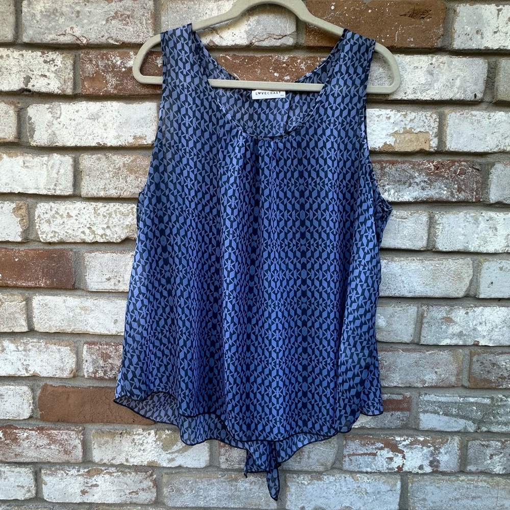Love Crazy Sheer Top Blouse Shirt